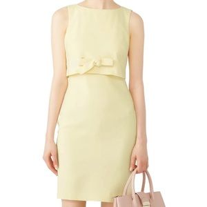 Yellow Badgley Mischka Grommet Dress